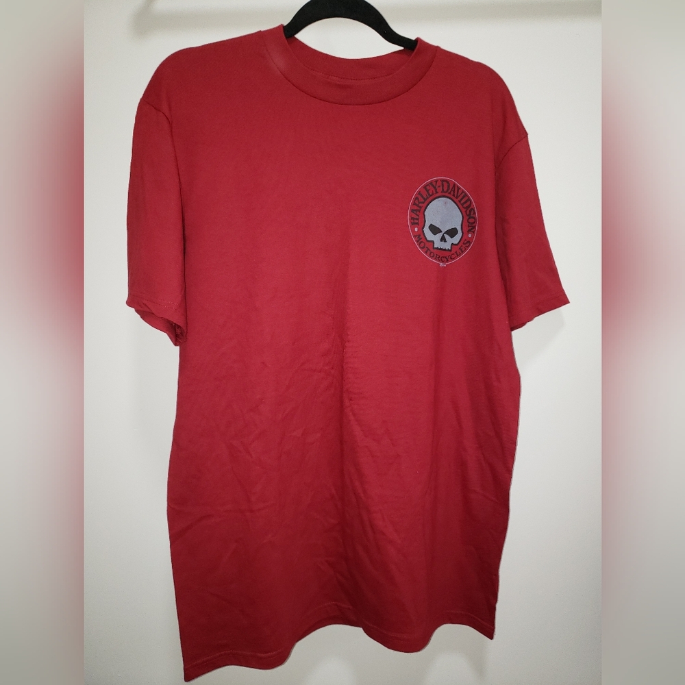 Harley-Davidson  NWOT Red Men's 2012 "Bruce Rosemeyer's T-Shirt Size L